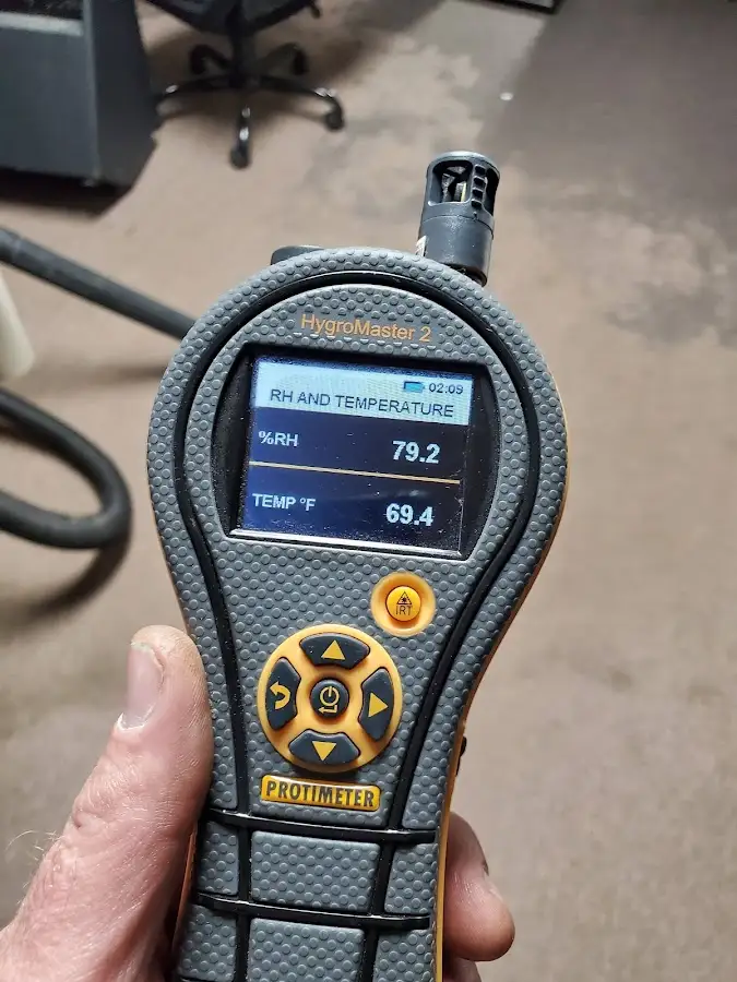 Moisture meter humidity assessment for Fire & Smoke Damage Restoration in Poplar Grove